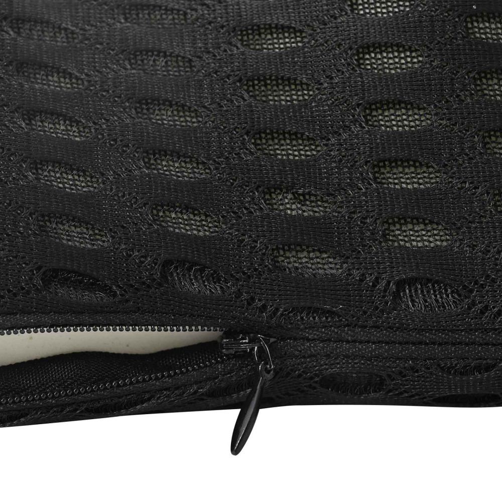 Produktbild för Ryggkudde Svart Minneskum 46 x 24 x 11 cm