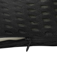 Produktbild för Ryggkudde Svart Minneskum 46 x 24 x 11 cm