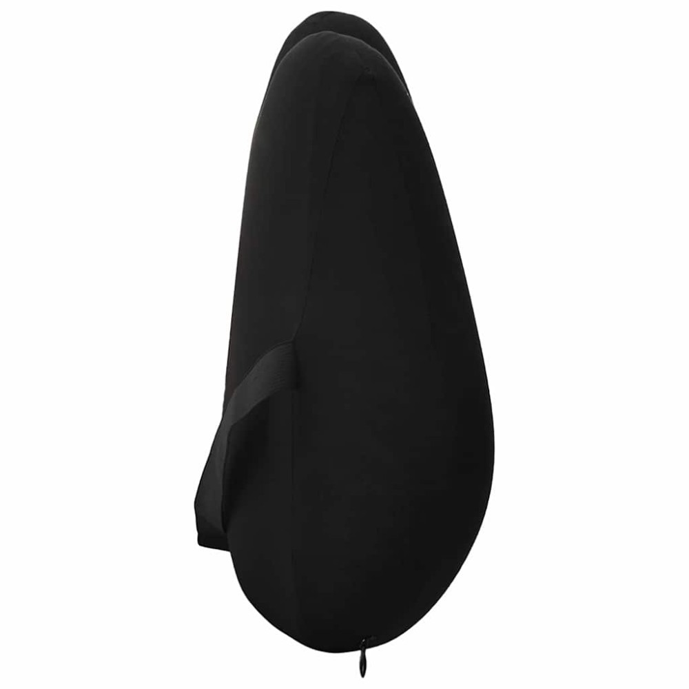 Produktbild för Ryggkudde Svart Minneskum 40 x 32 x 13 cm