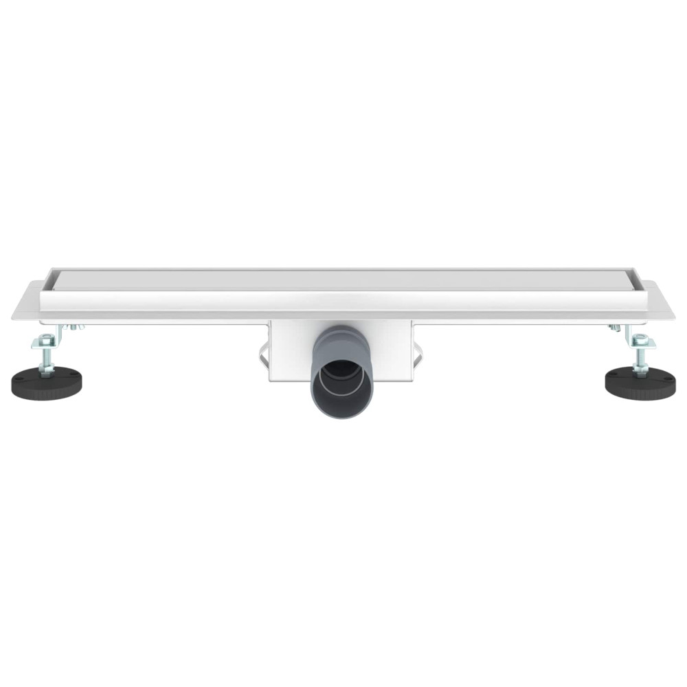 Produktbild för 2 i 1 Duschavlopp Silver 50 cm Rostfritt Stål 304