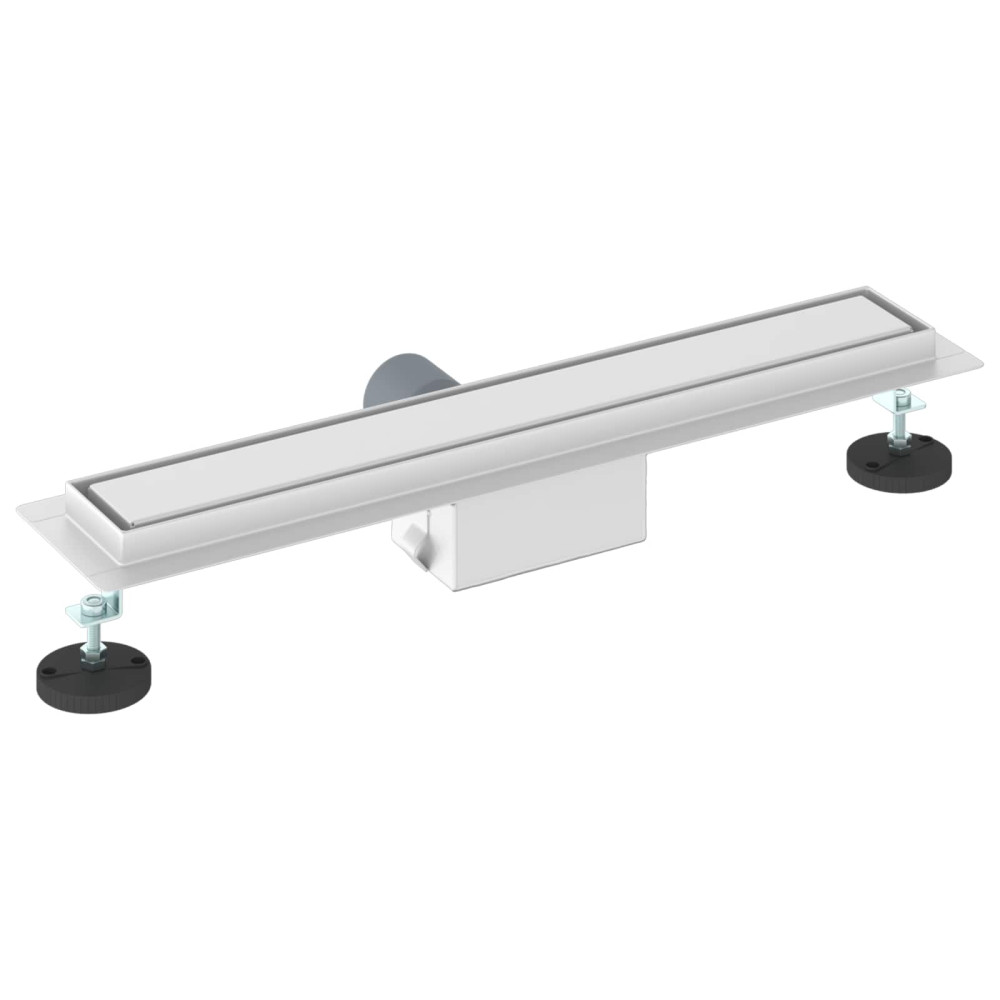 Produktbild för 2 i 1 Duschavlopp Silver 50 cm Rostfritt Stål 304