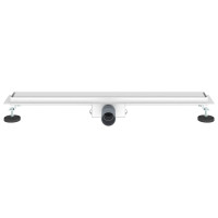 Produktbild för 2 i 1 Duschavlopp Silver 70 cm Rostfritt Stål 304