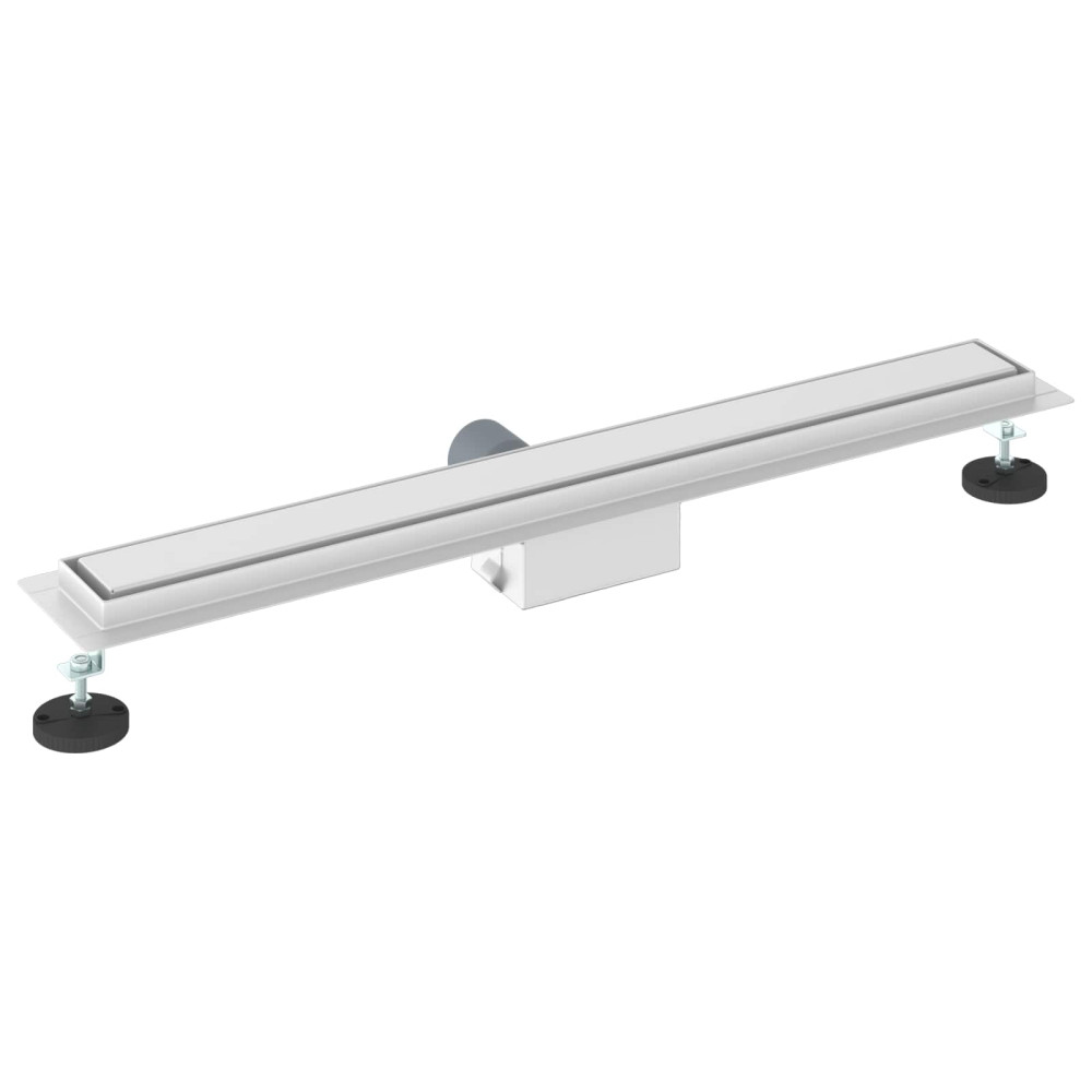 Produktbild för 2 i 1 Duschavlopp Silver 70 cm Rostfritt Stål 304