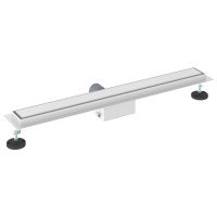 Produktbild för 2 i 1 Duschavlopp Silver 70 cm Rostfritt Stål 304