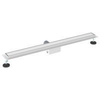 Produktbild för 2 i 1 Duschavlopp Silver 90 cm Rostfritt Stål 304