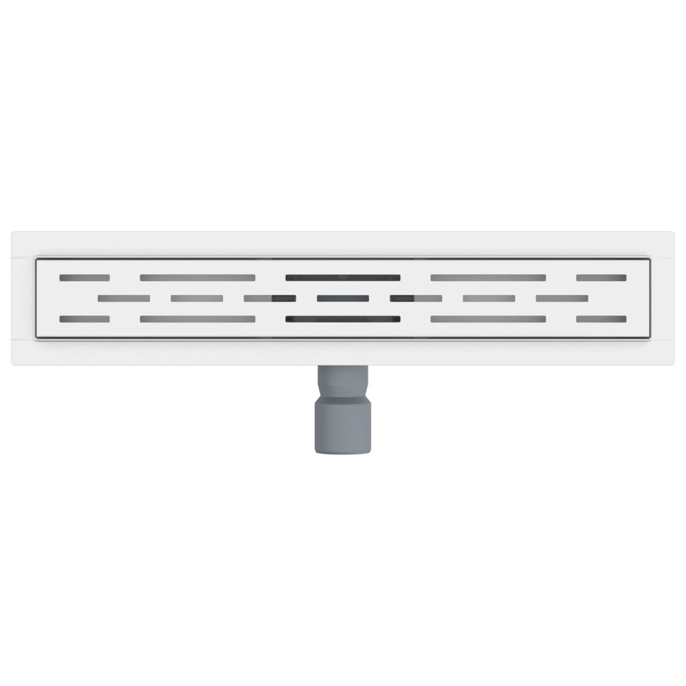 Produktbild för Duschavlopp med Linje Design Silver 50 cm Rostfritt Stål 304