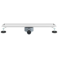 Produktbild för Duschavlopp 2-i-1 med 360° Siphon Silver 60 cm