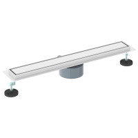 Produktbild för Duschavlopp 2-i-1 med 360° Siphon Silver 60 cm
