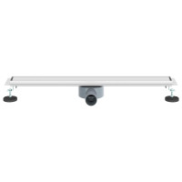 Produktbild för Duschavlopp 2-i-1 med 360° Siphon Silver 70 cm
