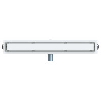 Produktbild för Duschavlopp 2-i-1 med 360° Siphon Silver 70 cm