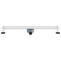 Produktbild för Duschavlopp 2-i-1 med 360° Siphon Silver 80 cm