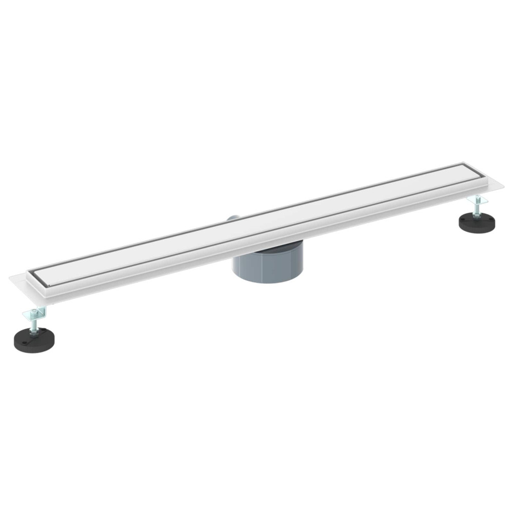 Produktbild för Duschavlopp 2-i-1 med 360° Siphon Silver 80 cm