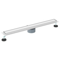 Produktbild för Duschavlopp 2-i-1 med 360° Siphon Silver 80 cm