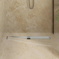 Produktbild för Duschavlopp 2-i-1 med 360° Siphon Silver 90 cm