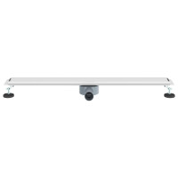 Produktbild för Duschavlopp 2-i-1 med 360° Siphon Silver 90 cm