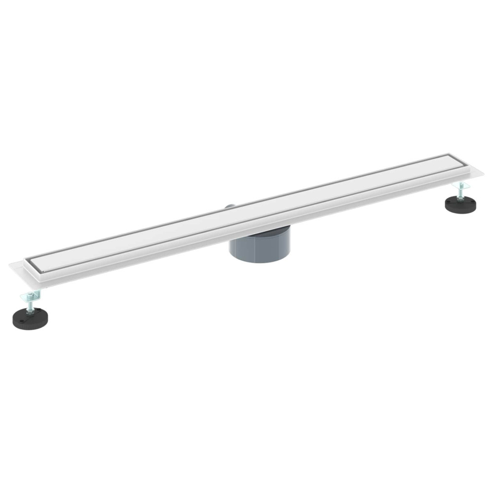 Produktbild för Duschavlopp 2-i-1 med 360° Siphon Silver 90 cm