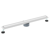 Produktbild för Duschavlopp 2-i-1 med 360° Siphon Silver 90 cm
