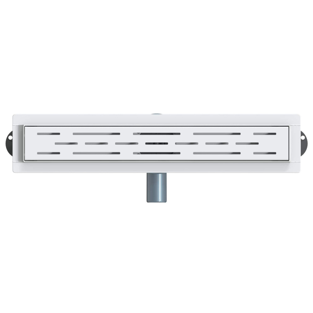 Produktbild för Duschavlopp med glaslock och 360° Sifon Silver 50 cm