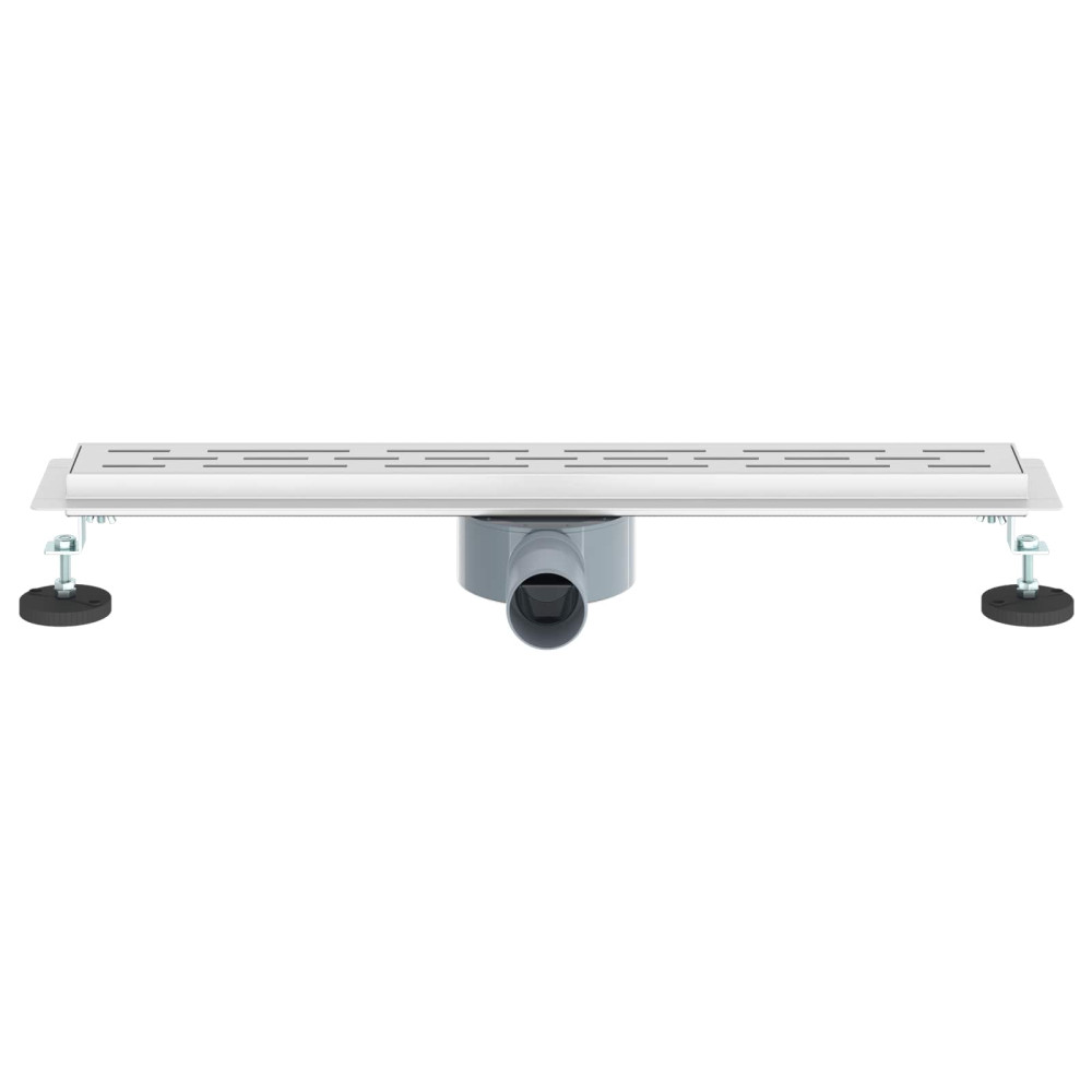 Produktbild för Duschavlopp med glaslock och 360° Sifon Silver 60 cm