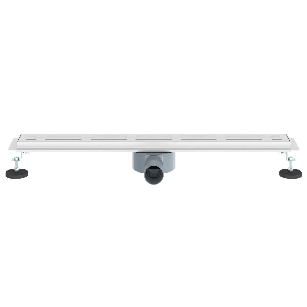 Produktbild för Duschavlopp med glaslock och 360° Sifon Silver 70 cm