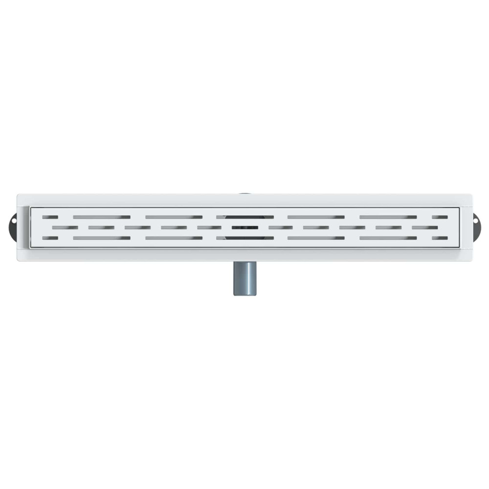 Produktbild för Duschavlopp med glaslock och 360° Sifon Silver 70 cm