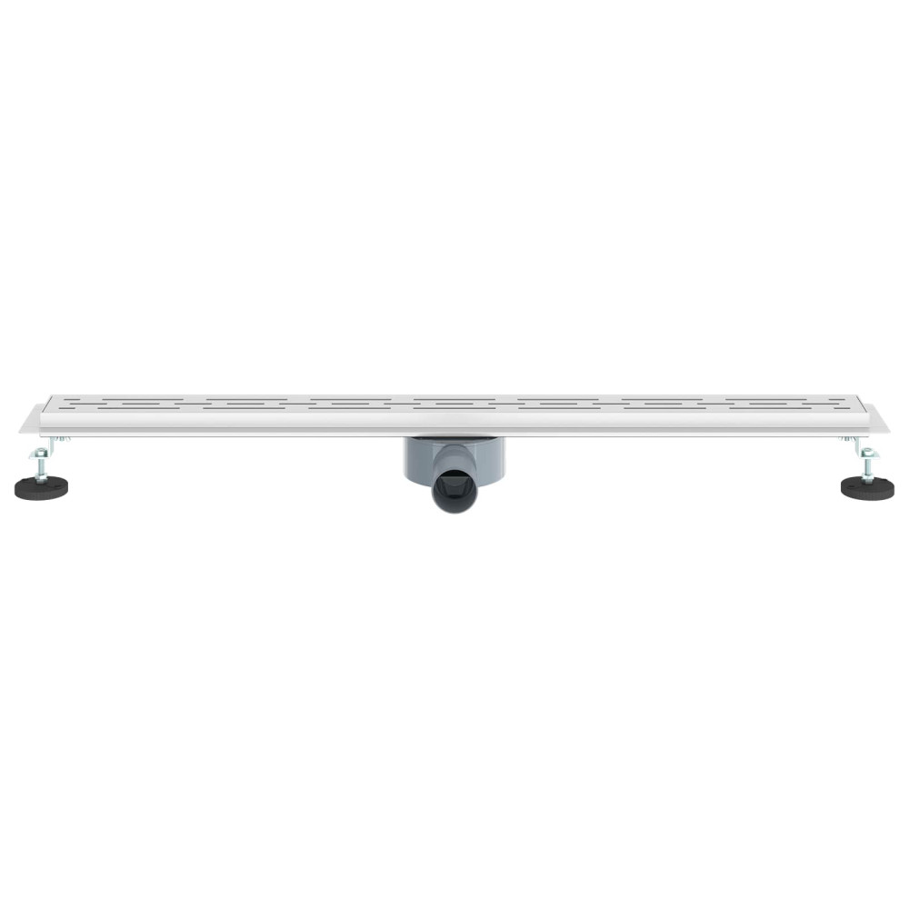 Produktbild för Duschavlopp med glaslock och 360° Sifon Silver 90 cm