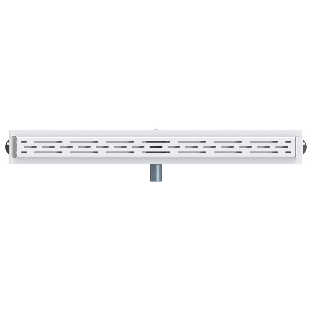 Produktbild för Duschavlopp med glaslock och 360° Sifon Silver 90 cm