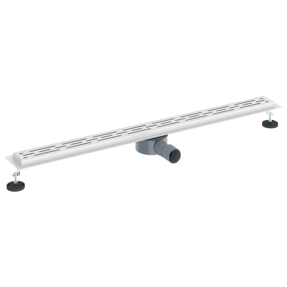 Produktbild för Duschavlopp med glaslock och 360° Sifon Silver 100 cm