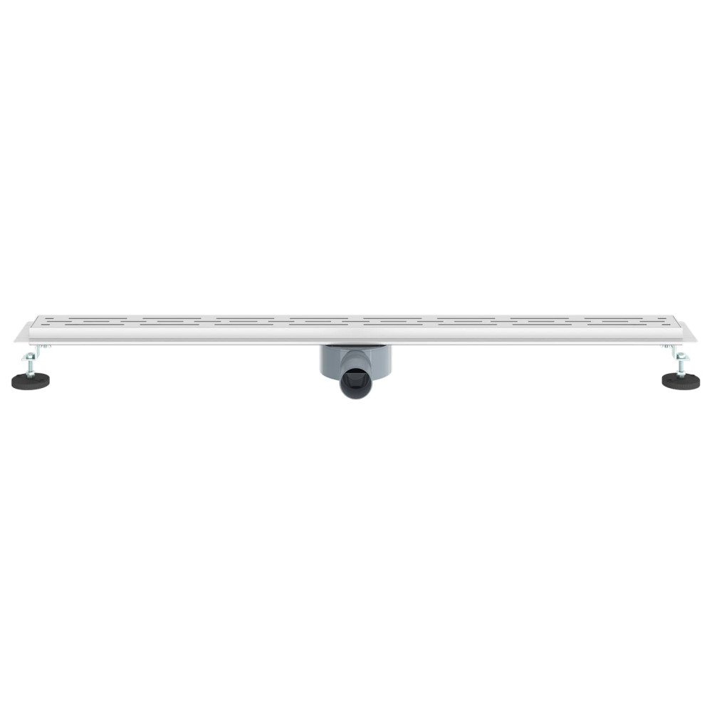 Produktbild för Duschavlopp med glaslock och 360° Sifon Silver 100 cm
