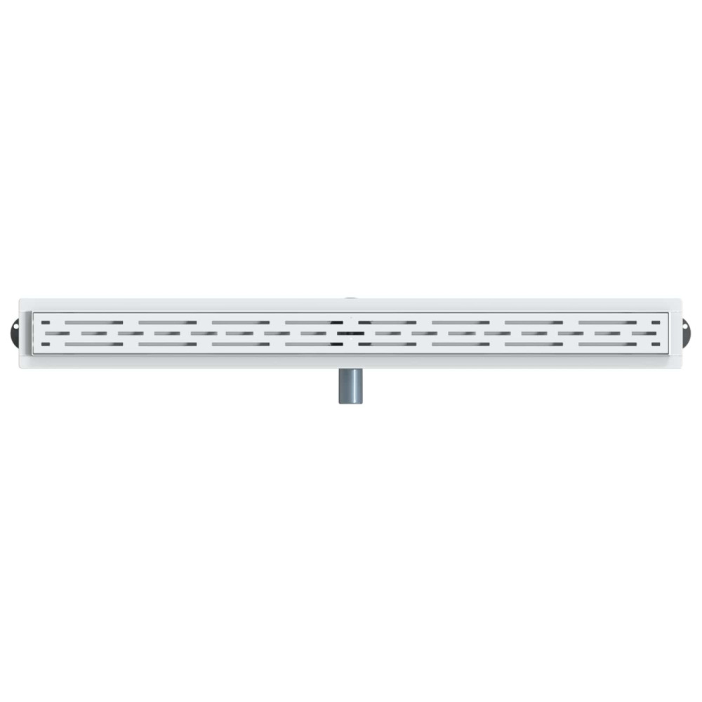 Produktbild för Duschavlopp med glaslock och 360° Sifon Silver 100 cm