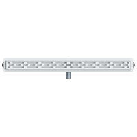 Produktbild för Duschavlopp med glaslock och 360° Sifon Silver 100 cm