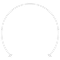 Produktbild för Bröllopsbåge Vit 223 x 45 x 201 cm Stål