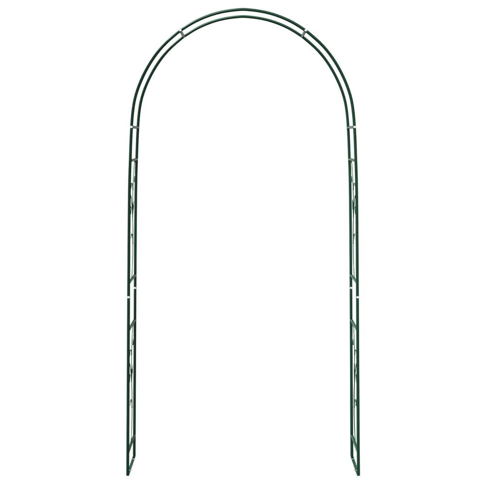 Produktbild för Trädgårdsbåge Blommor Grön 115 x 37 x 231 cm