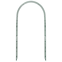 Produktbild för Trädgårdsbåge Blommor Grön 115 x 37 x 231 cm