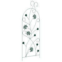 Produktbild för Trädgårdsstängsel 3 pcs Grön 112 x 39,5 cm Stål