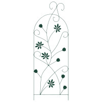 Produktbild för Trädgårdsstängsel 3 pcs Grön 112 x 39,5 cm Stål
