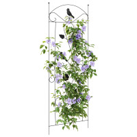 Produktbild för Trädgårdsstängsel 3 pcs Svart 110 x 40 cm Stål