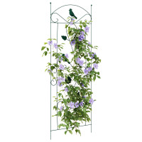 Produktbild för Trädgårdsstängsel 3 pcs Grön 110 x 40 cm Stål