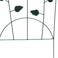 Produktbild för Trädgårdsstängsel 3 pcs Grön 110,5 x 42,5 cm Stål