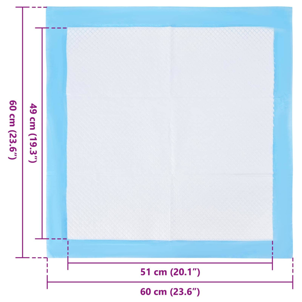 Produktbild för Icke-vävd tyg för husdjurs träning pad 50 pcs 60 x 60 cm
