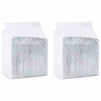 Produktbild för Icke-vävd tyg för husdjurs träning pad 100 pcs 120 x 80 cm