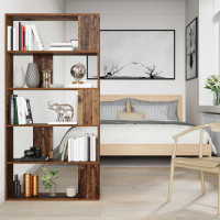 Produktbild för Bokskåp Gammalt trä 80 x 24 x 159 cm Konstruerat trä