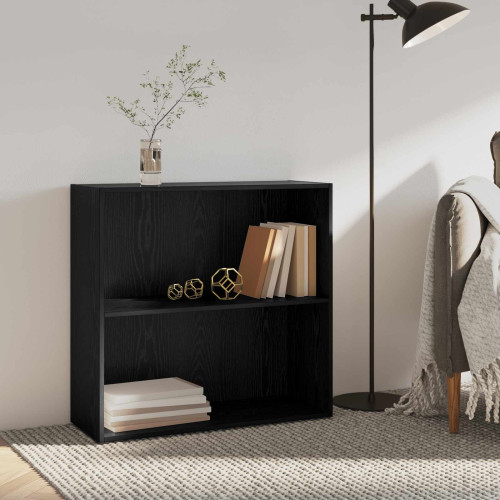 vidaXL Hyllsystem Svart Ek 80 x 30 x 76,5 cm Konstruerat trä