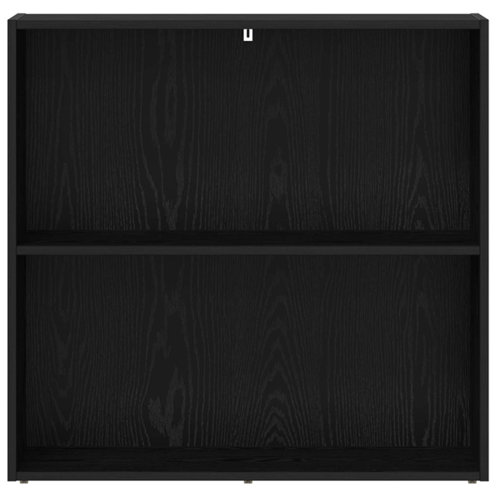 Produktbild för Hyllsystem Svart Ek 80 x 30 x 76,5 cm Konstruerat trä