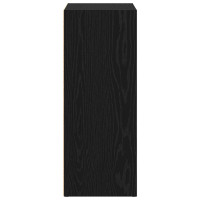 Produktbild för Hyllsystem Svart Ek 80 x 30 x 76,5 cm Konstruerat trä