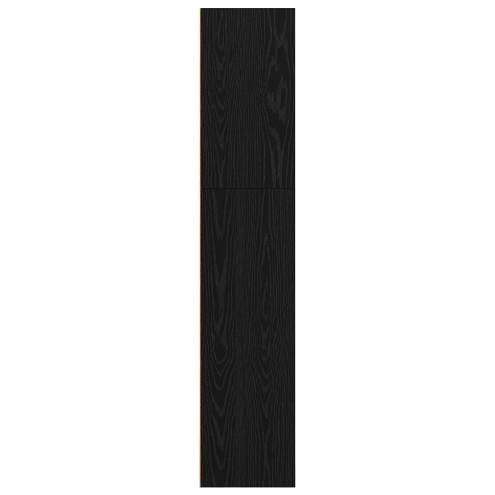 Produktbild för Frittstående bokhylla Svart Ek 80 x 30 x 152 cm Konstruerat trä