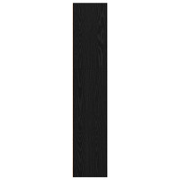 Produktbild för Frittstående bokhylla Svart Ek 80 x 30 x 152 cm Konstruerat trä
