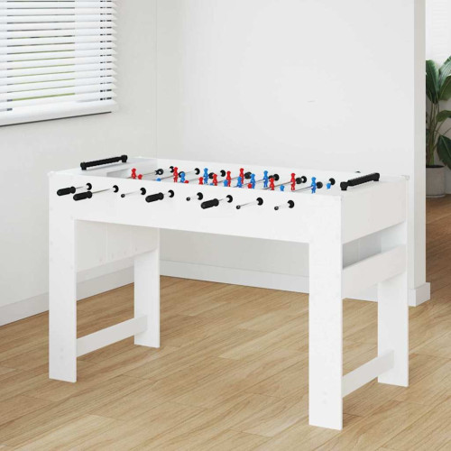 vidaXL Foosballbord Vit 125 x 60,5 x 80 cm Konstruerat trä