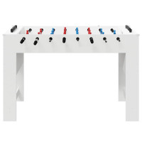 Produktbild för Foosballbord Vit 125 x 60,5 x 80 cm Konstruerat trä