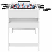 Produktbild för Foosballbord Vit 125 x 60,5 x 80 cm Konstruerat trä